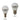 LED Globe 3Watt E14 Fancy Round Frosted Cool White 6000K - in2 Lighting Australia